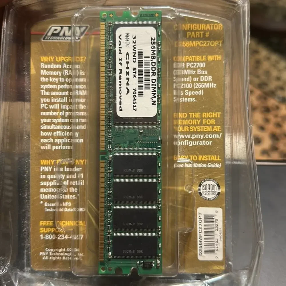 Optima Memory Desktop DDR 333. 256MB DDR DIMM, N 32 WND STK 7064517